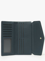 Portefeuille Saffiano David jones Blauw saffiano P164-vue-porte