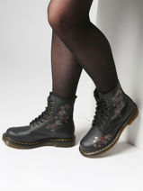 Enkellaarsjes 1460 Uit Leder Dr martens Zwart women 32070001-vue-porte