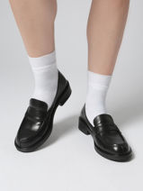 Slippers Uit Leder Aliwell Zwart women A3226-vue-porte