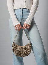 Schoudertas Velvet Leopardo Milano Beige velvet leopardo VL25064-vue-porte