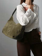 Schoudertas Carrie Su�de Leder Nathan baume Groen vogue 1-vue-porte