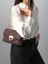 Cross Body Tas Moon Linnen Vanessa bruno Bruin moon 70V40533-vue-porte