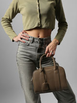 Handtas Grained Miniprix Bruin grained H8501-vue-porte