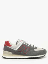 Sneakers 574 Uit Leder New balance Grijs boy U574QGY
