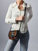 Cross Body Tas Sienna Leder Lancel Bruin sienna A13753-vue-porte