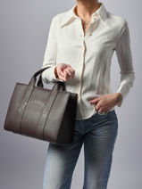 Handtas Rsg Polyurethaan Karl lagerfeld Bruin rsg A4W30264-vue-porte