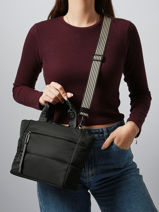 Handtas /cross Body Cumulus Nylon Aube Zwart cumulus 101CS04-vue-porte