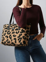 Schoudertas A4 Formaat Polaire Miniprix Bruin polaire S031-vue-porte