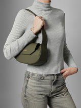 Schoudertas City Cluse Groen city CX042-vue-porte