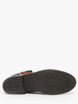 Enkellaarzen Yedos Uit Leder Redskins Bruin men YEDOS