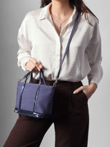 Cross Body Tas Baby Cabas Pailletten Vanessa bruno Violet cabas 1V40410-vue-porte