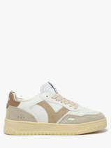 Sneakers Uit Leder Victoria Beige women 1257136