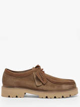 Derby Veterschoenen Uit Leder Clarks Bruin men 26186419
