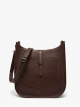 Cross Body Tas Caviar Leder Milano Bruin caviar CA25068