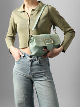 Handtas Velvet Caviar Leder Milano Groen velvet caviar VC25114-vue-porte