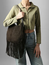 Schoudertas Velvet Leder Milano Bruin velvet VE25112-vue-porte