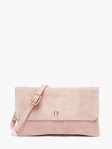 Cross Body Tas Velvet Leder Milano Roze velvet VE23067O
