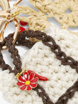 Tashengsel Viamailbag Beige short charm S-vue-porte