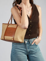 Schoudertas S Fran Nylon Laurent david Beige ld bags 53-vue-porte