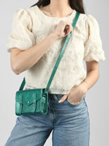 Cross Body Tas Mini Indispensable Star Leder Paul marius Blauw star MINISTA-vue-porte