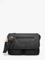 Cross Body Tas Zip Lulu castagnette Zwart zip ALENA