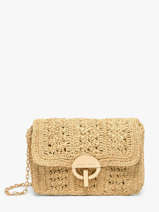 Crossbody Tas Moyen Moon Raffia Vanessa bruno Beige moon raphia 91V40533