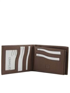 Portefeuille Leder Crinkles Bruin caviar 14082-vue-porte