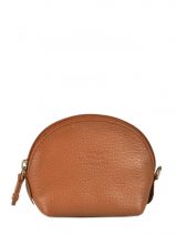 Portemonnee Caviar Leder Crinkles Bruin caviar 14026