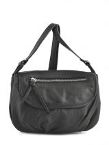Cross Body Tas Vintage Leder Nat et nin Zwart vintage JENNY