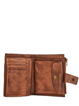 Portemonnee Cow Leder Basilic pepper Beige cow BCOW94-vue-porte
