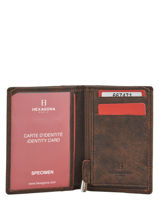 Portefeuille Instinct Leder Hexagona Bruin instinct 667471-vue-porte