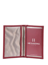 Kaarthouder Soft Leder Hexagona Rood soft 227492-vue-porte