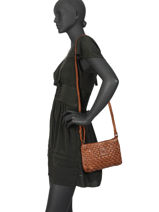 Cross Body Tas Heritage Leder Biba Bruin heritage KA9-vue-porte