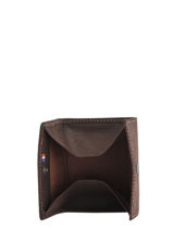 Portemonnee Oil Leder Etrier Bruin oil EOIL415-vue-porte