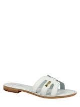 Slippers Damia Uit Leder Les tropeziennes Wit women DAMIA