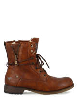 Veterbottines Leder Mustang Bruin women 1139630