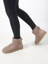 Classic Mini Ii Laarzen Uit Leder Ugg Beige women 1016222-vue-porte
