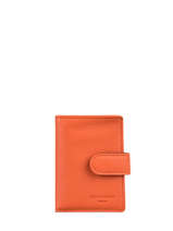 Kaarthouder Leder Hexagona Oranje confort 467254
