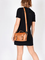 Cross Body Tas Vintage Leder Paul marius Bruin vintage ARTISANE-vue-porte