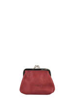 Portemonnee Etincelle Nubuck Leder Etrier Rood etincelle nubuck EETN654