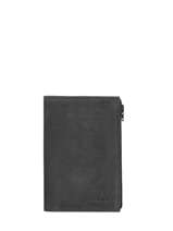 Portemonnee Etincelle Nubuck Leder Etrier Zwart etincelle nubuck EETN619