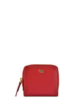 Portefeuille Leder Yves renard Rood foulonne 29692