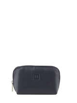 Portemonnee Leder Hexagona Blauw confort 467389