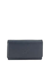 Portefeuille Caviar Leder Crinkles Blauw caviar 14001