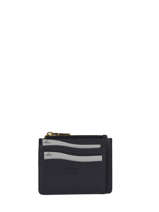 Kaarthouder Caviar Met Rits Leder Crinkles Blauw caviar 14284
