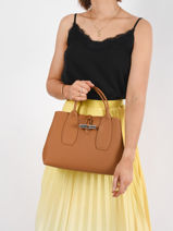 Longchamp Roseau Handtas Bruin-vue-porte