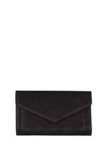 Portefeuille Leder Etrier Zwart etincelle nubuck EETN701