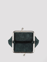 Portemonnee Etincelle Nubuck Leder Etrier Groen etincelle nubuck EETN654-vue-porte