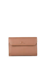 Portefeuille Nathan baume Bruin grained 410N