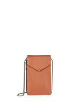 Telefoontasje Foulonn Pia Leder Lancaster Bruin foulonne pm 27